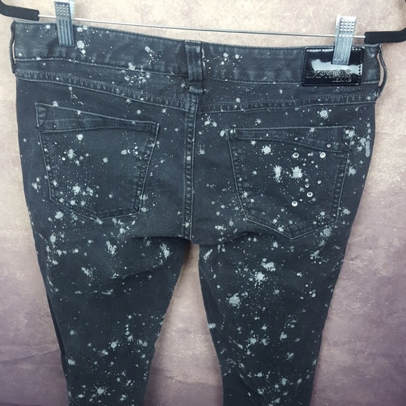 Express Splatter Jean Legging - Sz 6 - Picture 3 of 4